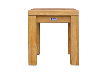 MAXIMA - Low teak garden stool by Traditional Teak - view 3